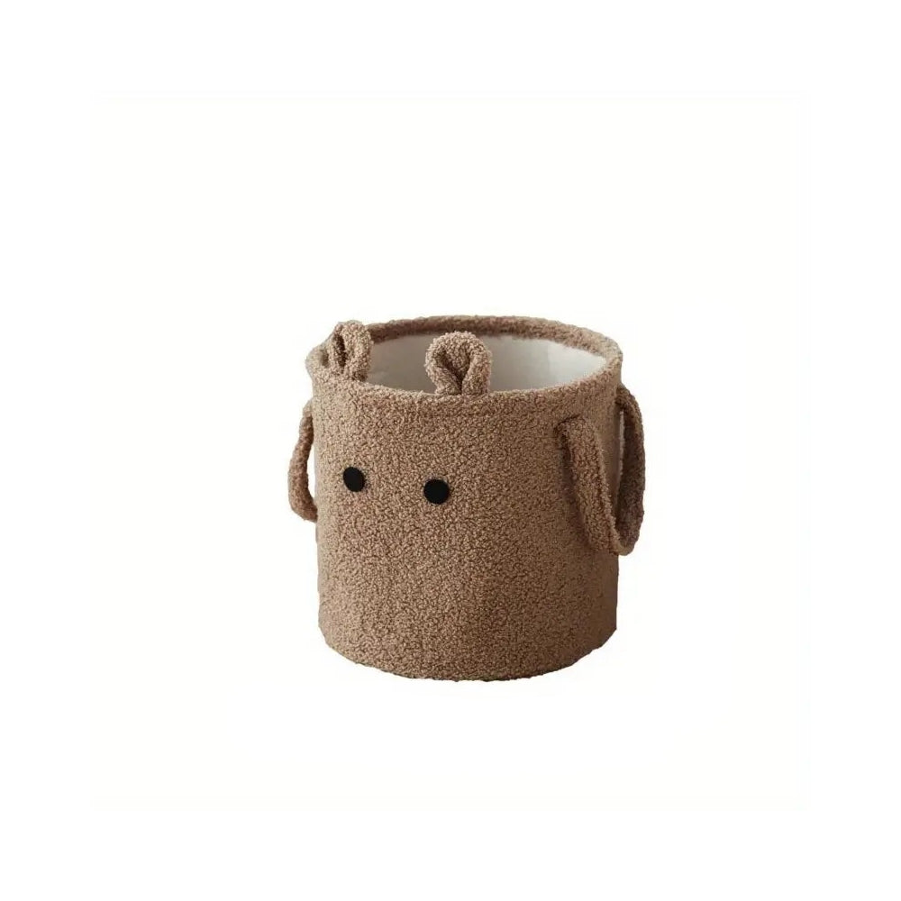 Cute Lamb Storage Bin - Soft Microfiber Storage Container for Toys, Laundry, and Blankets - Lightweight and Collapsible 0