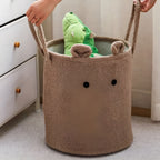 Cute Lamb Storage Bin - Soft Microfiber Storage Container for Toys, Laundry, and Blankets - Lightweight and Collapsible 3