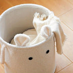 Cute Lamb Storage Bin - Soft Microfiber Storage Container for Toys, Laundry, and Blankets - Lightweight and Collapsible 6