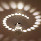 Cylindrical LED Wall Light - Modern Sconce Light with Spiral Projection 1