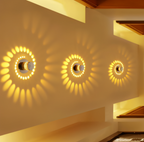 Cylindrical LED Wall Light - Modern Sconce Light with Spiral Projection 7