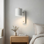 Cylindrical LED Wall Sconce Light with Integrated Switch – Modern Indoor Lighting for Reading and Ambiance 1