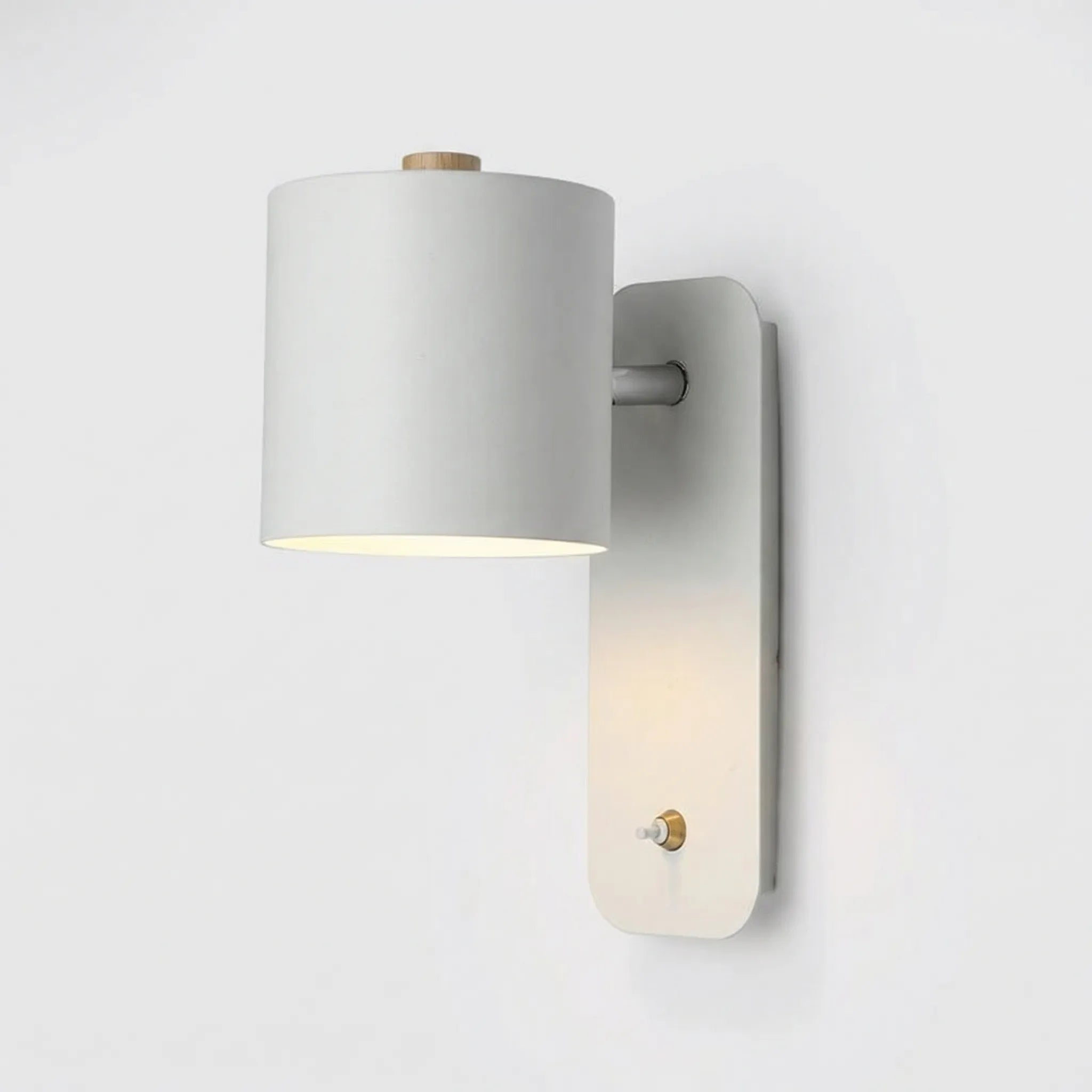 Cylindrical LED Wall Sconce Light with Integrated Switch – Modern Indoor Lighting for Reading and Ambiance 2
