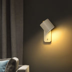 Cylindrical LED Wall Sconce Light with Integrated Switch – Modern Indoor Lighting for Reading and Ambiance 6