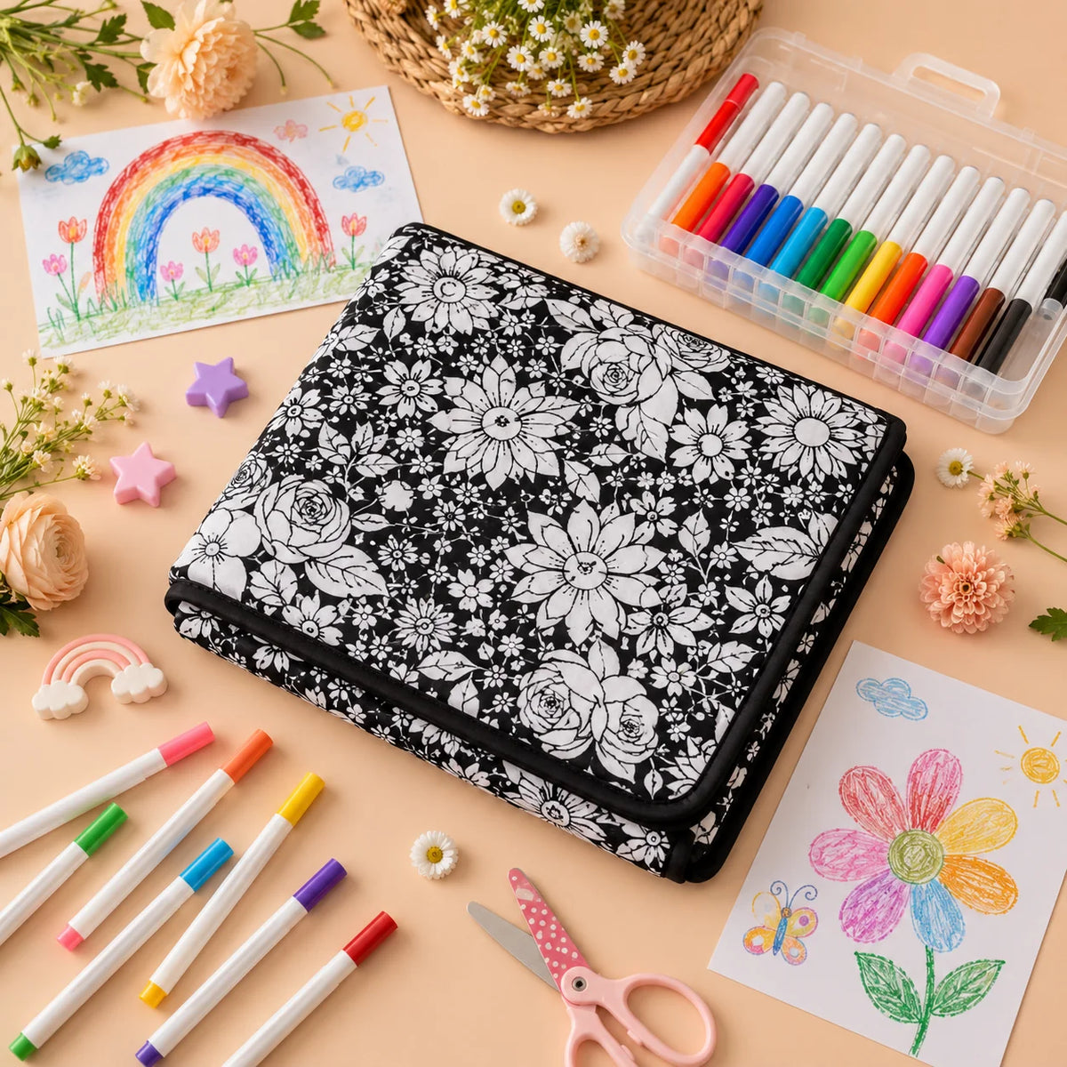 DIY Colouring Blanket - Soft Plush, Reusable Design for Creative Fun 3