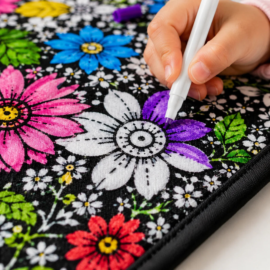 DIY Colouring Blanket - Soft Plush, Reusable Design for Creative Fun 5