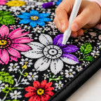 DIY Colouring Blanket - Soft Plush, Reusable Design for Creative Fun 5