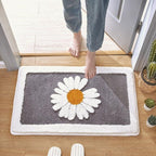 Daisy Bath Mat with Anti-Slip Bottom – Soft Quick Drying Water Absorbent Bathroom Mat 20x30 Inches 3