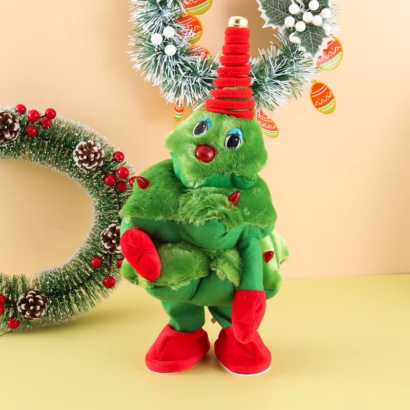 Dancing Christmas Tree Plush Toy with Music and Lights 6