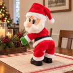 Dancing Santa Plush Toy with Electric Movement and Built-In Christmas Songs – Red and White Holiday Decor 2