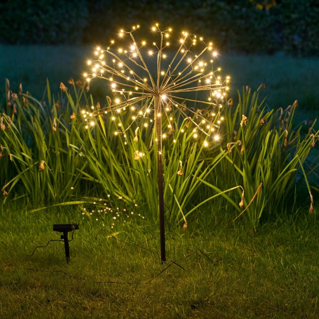 Dandelion Solar Garden Light - Warm LED Glow for Outdoor Pathways 1
