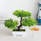 Decorative Bonsai Pot - Realistic Lotus Design, Minimalist Indoor Planter 0