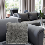 Decorative Cushion - Genuine Tibetan Lambskin For Cozy Interiors 2