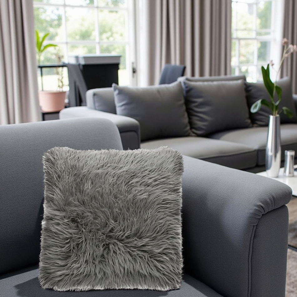 Decorative Cushion - Genuine Tibetan Lambskin For Cozy Interiors 2