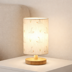 Desk Lamp Linen Shade Wood Base USB Powered 3W LED 3 Color Modes