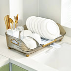 Detachable Sink Dish Drainer Rack - Efficient Space-Saving Organizer 0