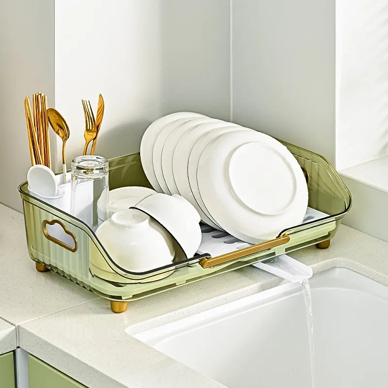 Detachable Sink Dish Drainer Rack - Efficient Space-Saving Organizer 5