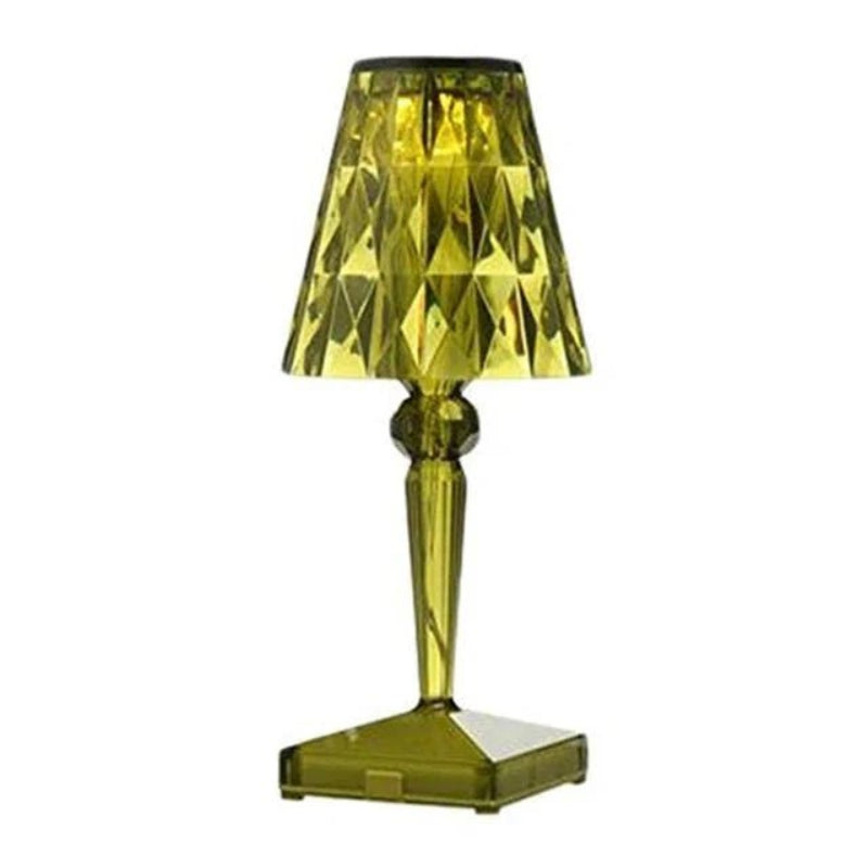 Diamond Acrylic Table Lamp - Rechargeable LED, Cordless Design 10