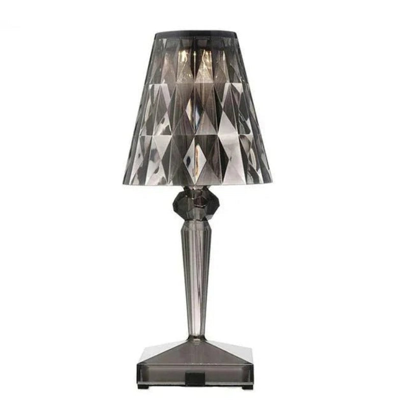 Diamond Acrylic Table Lamp - Rechargeable LED, Cordless Design 11