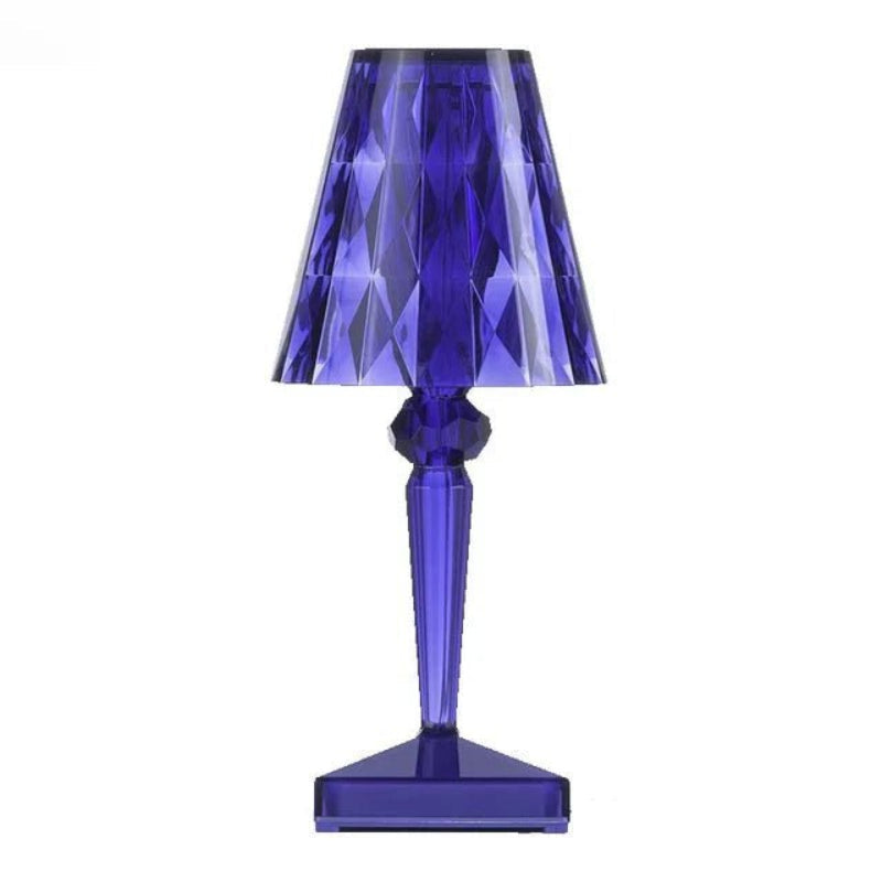 Diamond Acrylic Table Lamp - Rechargeable LED, Cordless Design 12