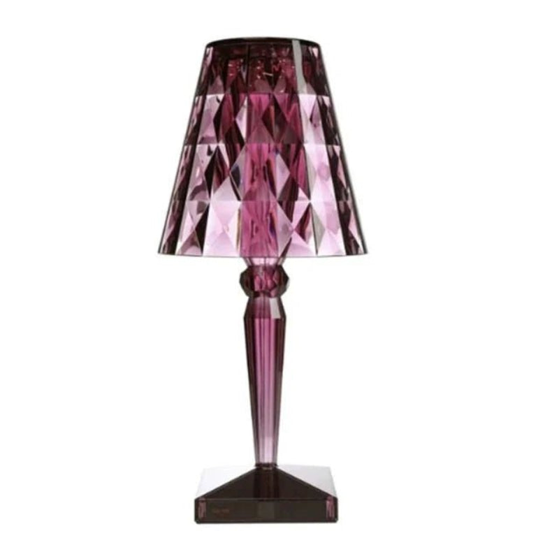 Diamond Acrylic Table Lamp - Rechargeable LED, Cordless Design 13