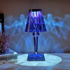 Diamond Acrylic Table Lamp - Rechargeable LED, Cordless Design 2