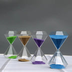 Diamond Sand Clock - Elegant 5 Minute Hourglass Timer for Focus 5