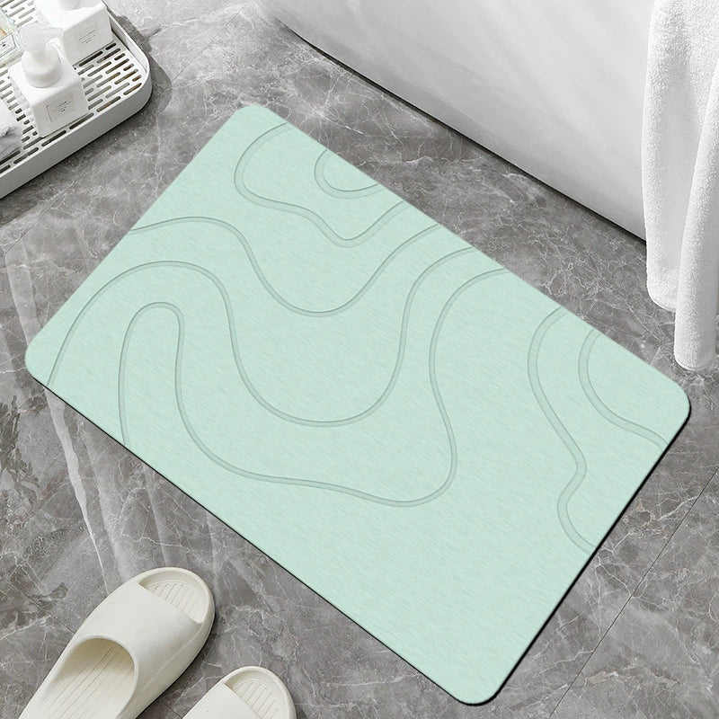 Diatomaceous Earth Bath Mat, Non-Slip Surface, Stone Finish 2
