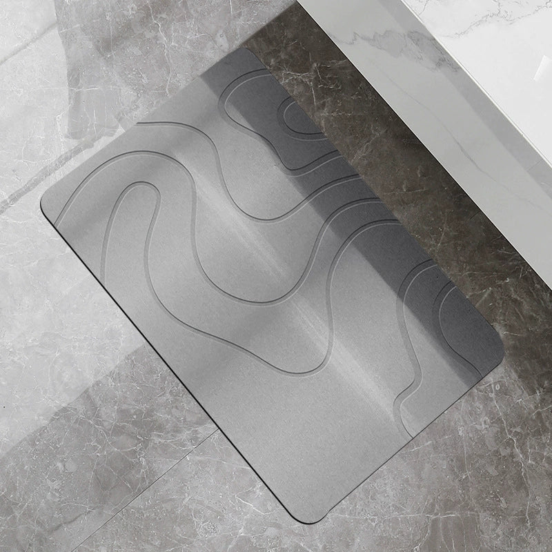 Diatomaceous Earth Bath Mat, Non-Slip Surface, Stone Finish 3
