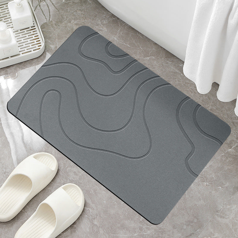 Diatomaceous Earth Bath Mat, Non-Slip Surface, Stone Finish 5