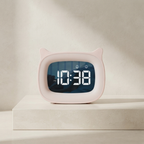 Digital Alarm Clock Voice Activated Dual Alarm Rechargeable 01