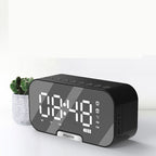 Digital Alarm Clock with Bluetooth Speaker - LED Display & Multi-Function 0