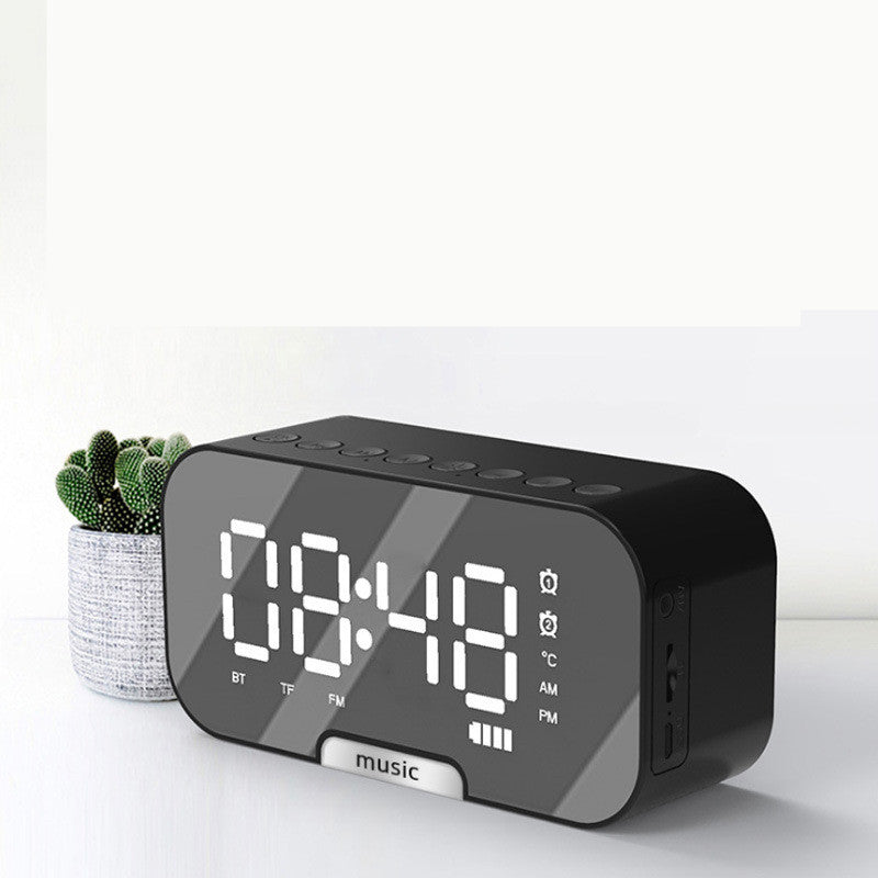 Digital Alarm Clock with Bluetooth Speaker - LED Display & Multi-Function 0