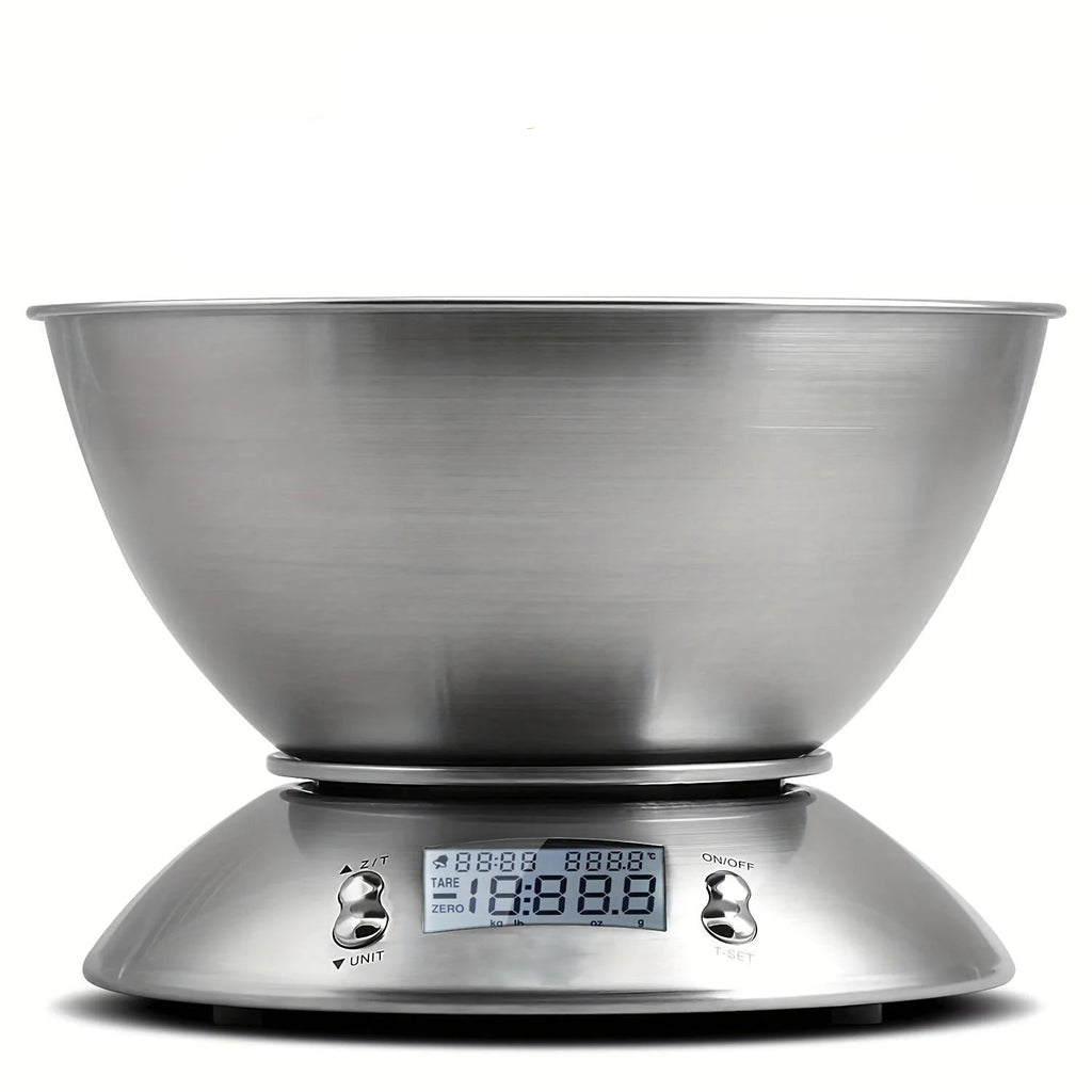 Digital Kitchen Scale - Accurate 5kg Measurement, Timer & Temp Sensor 2