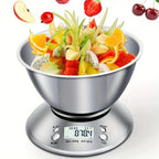 Digital Kitchen Scale - Accurate 5kg Measurement, Timer & Temp Sensor 4