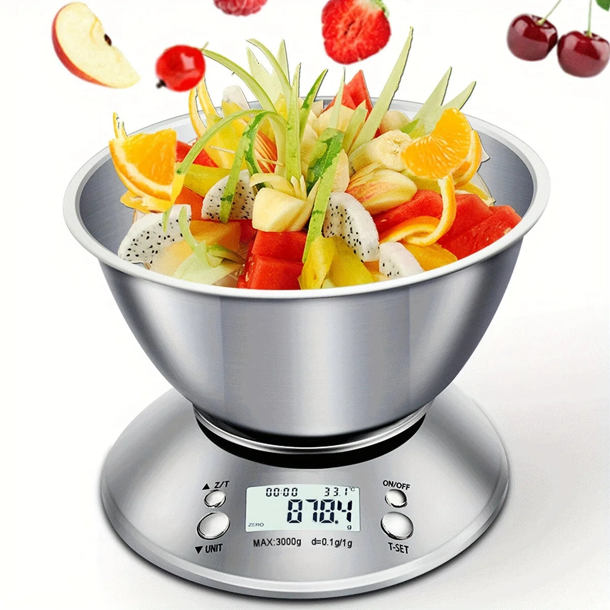 Digital Kitchen Scale - Accurate 5kg Measurement, Timer & Temp Sensor 4