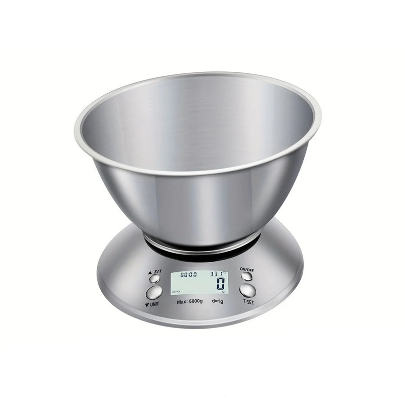 Digital Kitchen Scale with Timer, Temperature Sensor, 5 kg - 2