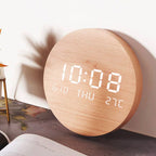 Digital Wall Clock - Modern Minimalist Decor with Rechargeable Power 0