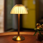 Dimmable Cordless Table Lamp with Rechargeable Battery – Elegant Vintage Design for Bedside or Desk Use 3