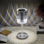 Dimmable Crystal Table Lamp - Elegant Design with USB Rechargeable Cordless Function 2