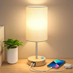 Dimmable LED Bedside Lamp - Touch Control & USB Charging for Bedrooms 0