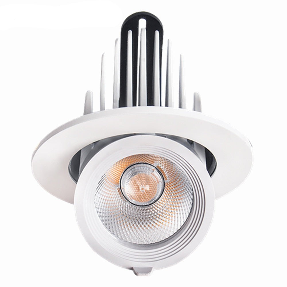 Dimmable LED Recessed Downlight with 360-Degree Rotation – Adjustable Can Lights for Dining and Living Room 1