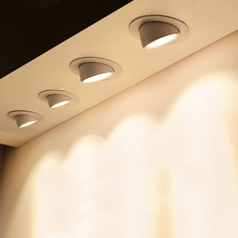 Dimmable LED Recessed Downlight with 360-Degree Rotation – Adjustable Can Lights for Dining and Living Room 7