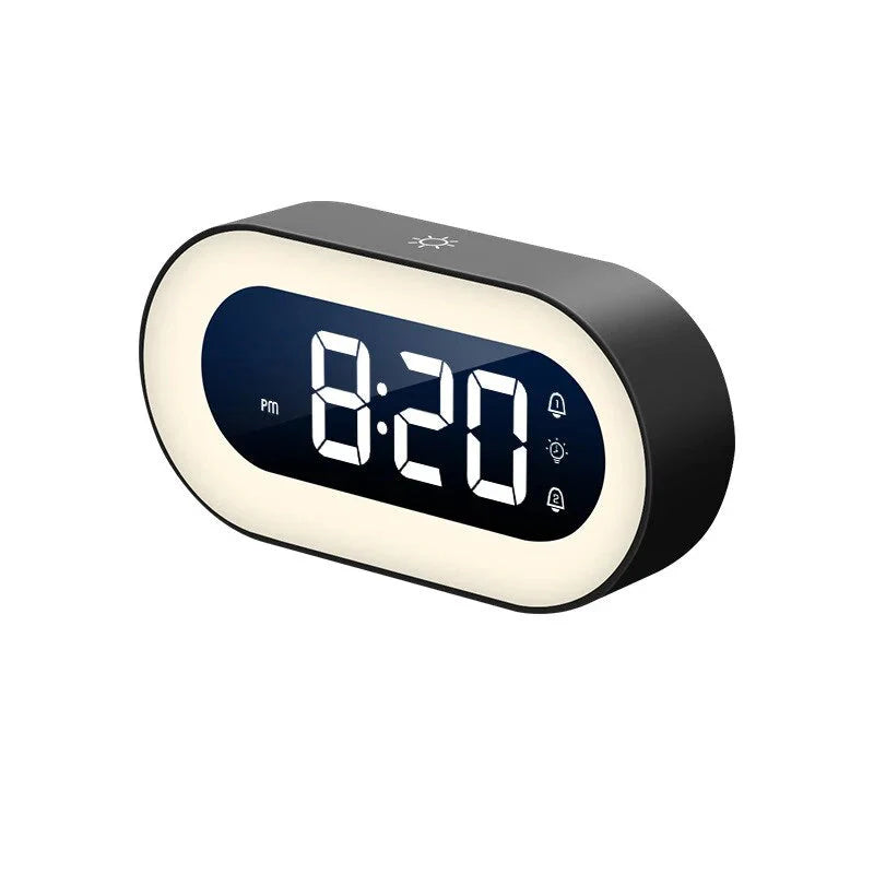 Dimmable Sunrise Alarm Clock with Nature Sounds – Rechargeable Wake Light for Gentle Morning Awakenings 1