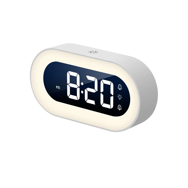 Dimmable Sunrise Alarm Clock with Nature Sounds – Rechargeable Wake Light for Gentle Morning Awakenings 0