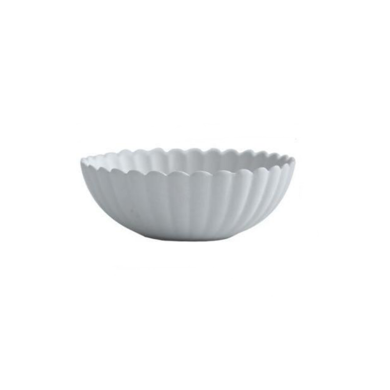 Dinnerware Set - Elegant Ceramic Dinner Plates with Scalloped Edges 0