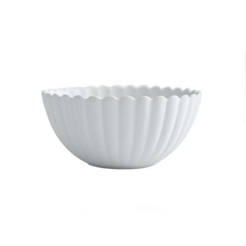 Dinnerware Set - Elegant Ceramic Dinner Plates with Scalloped Edges 5