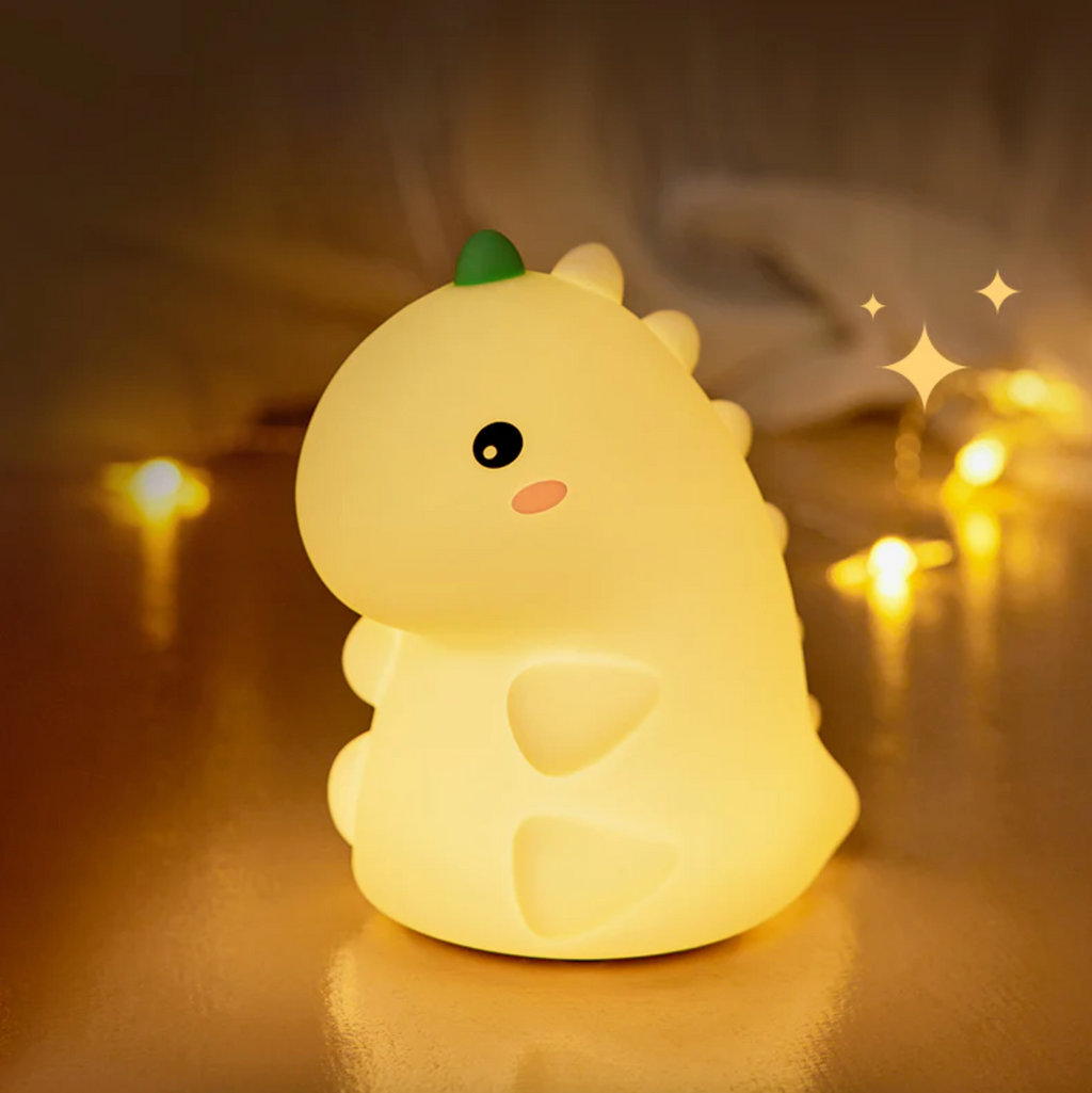 Dinosaur LED Night Light - Soft Silicone Glow for Kids' Rooms 1