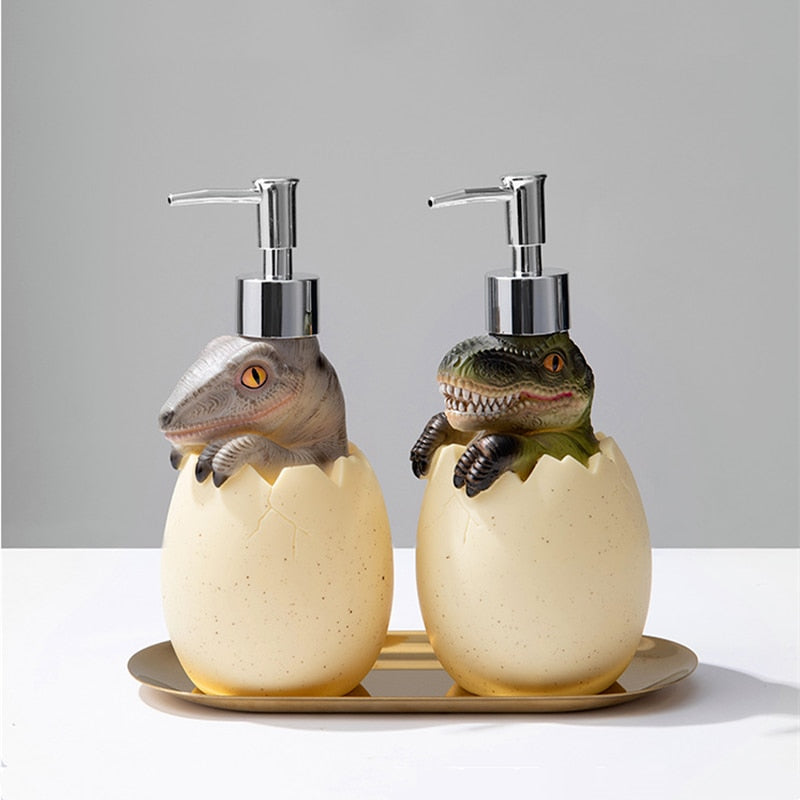 Dinosaur Soap Dispenser - Encourages Handwashing with Fun Design 1