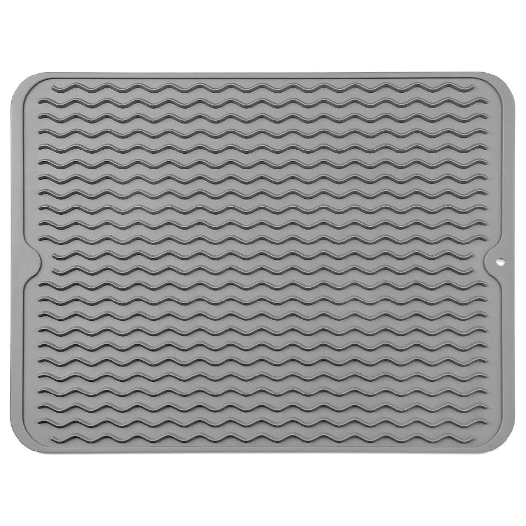 Dish Drying Mat Silicone Heat Resistant Countertop Liner, Eco-Friendly & Heat Resistant 18
